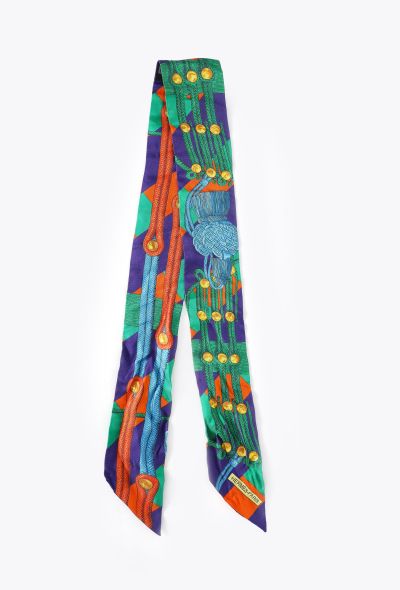 Hermès 'Les Brandebourgs' Silk Twilly Scarf - 2