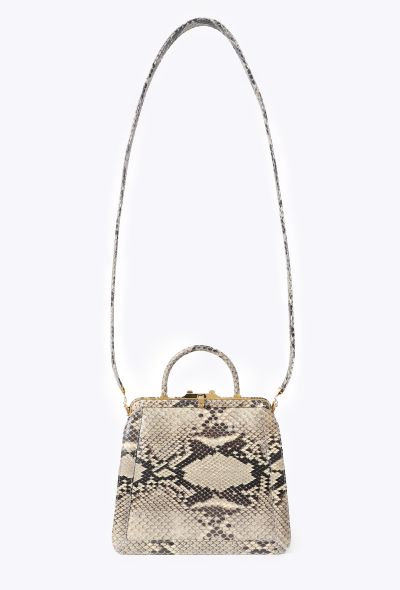 Judith Leiber Python Top-Handle Clutch Bag - 2