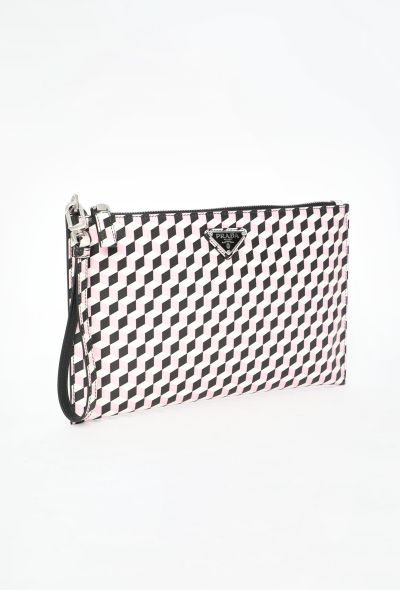 Prada Printed Saffiano Clutch - 2 Prada Printed Saffiano Clutch - 2