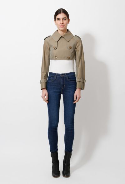                             2011 Cropped Trench Jacket - 1