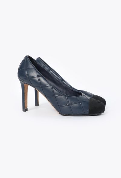 Chanel Quilted Cap Toe Pumps - 2 Chanel Quilted Cap Toe Pumps - 2