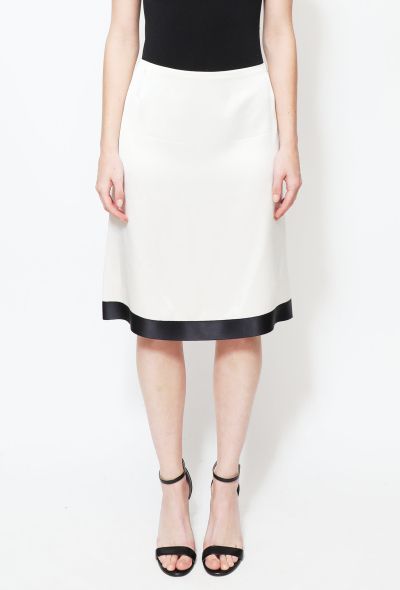 Chanel Timeless Bicolor Silk Skirt - 2