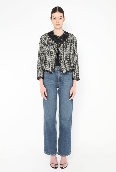 Jean Paul Gaultier Vintage Tweed Gradient Trim Jacket - 2 Jean Paul Gaultier Vintage Tweed Gradient Trim Jacket - 2