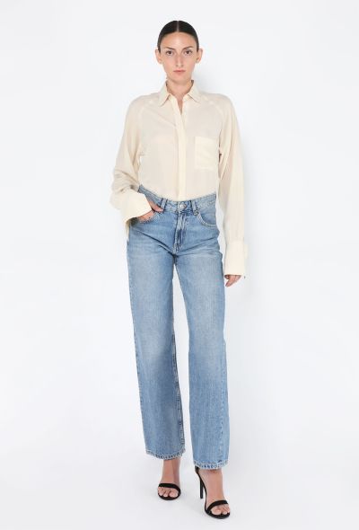 Chanel Classic Silk Button Down Blouse - 1