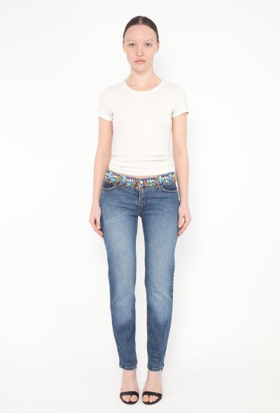 Roberto Cavalli Early 2000s Embellished Low-Rise Jeans - 1 Roberto Cavalli Early 2000s Embellished Low-Rise Jeans - 1