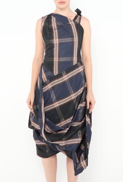 Vivienne Westwood '90s Anglomania Plaid Taffeta Dress - 2