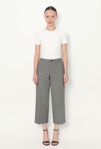 Balenciaga 2016 Cropped Houndstooth Trousers - 1