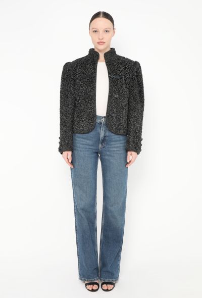 Saint Laurent Late '70s Bouclé Astrakhan Toggle Jacket - 2 Saint Laurent Late '70s Bouclé Astrakhan Toggle Jacket - 2