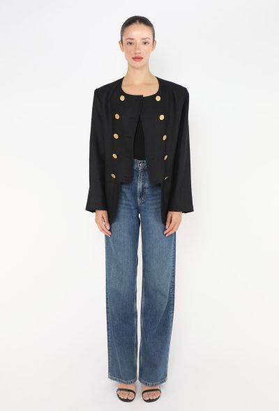Saint Laurent Vintage Double-Breasted Military Blazer - 2