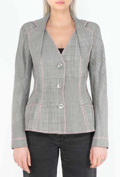 Dior 2005 Houndstooth Bar Jacket - 1
