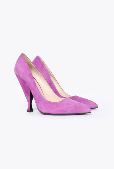 Prada Suede Mod Pumps - 2 Prada Suede Mod Pumps - 2