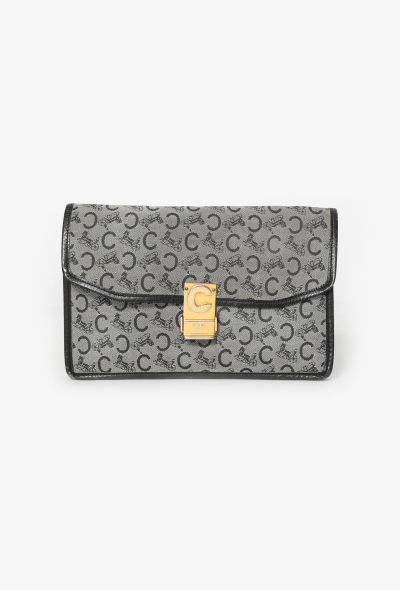 Céline '70s Monogram Envelope Clutch - 1 Céline '70s Monogram Envelope Clutch - 1