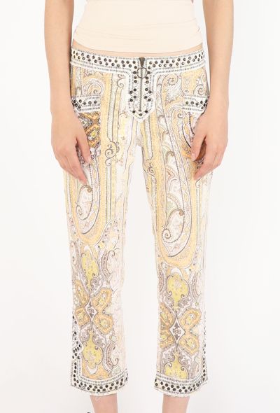 Isabel Marant Jalyne Studded Paisley Pants, S/S 2013 - 1