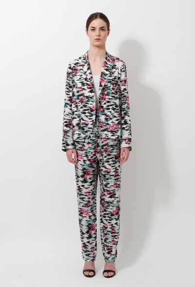                                         Floral Silk Suit -1