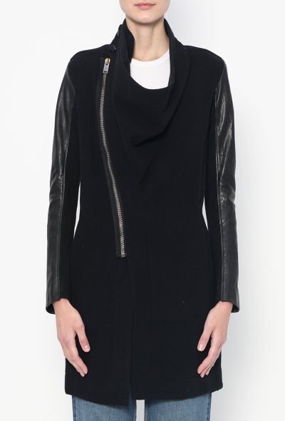 Rick Owens Draped Cashmere Coat - 2 Rick Owens Draped Cashmere Coat - 2