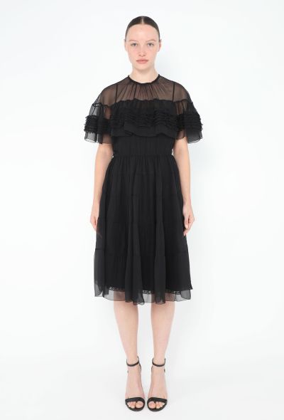 Prada 2019 Tiered Silk Dress - 1 Prada 2019 Tiered Silk Dress - 1