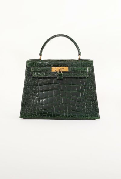 Hermès Vert Émeraude Alligator Kelly Sellier 28, 1992 - 1