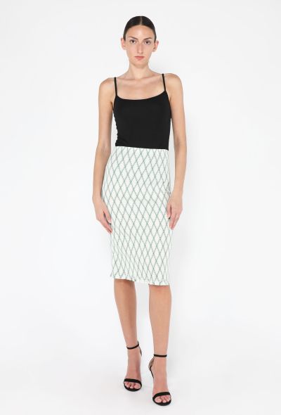 Prada Diamond Smocked Midi Skirt, 2024 - 2