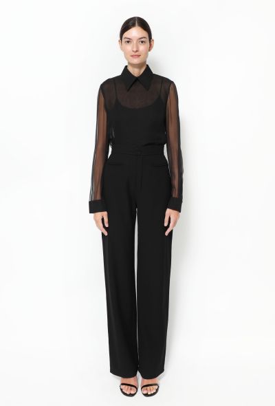 Saint Laurent S/S 2011 Collared Silk Blouse - 1 Saint Laurent S/S 2011 Collared Silk Blouse - 1