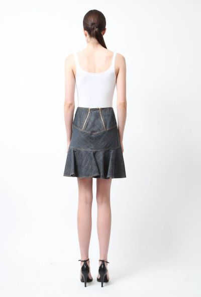                                         Denim A-Line Skirt-2