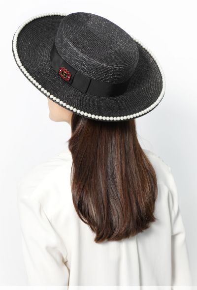 Gucci 2018 Notte Embellished Straw Hat - 1