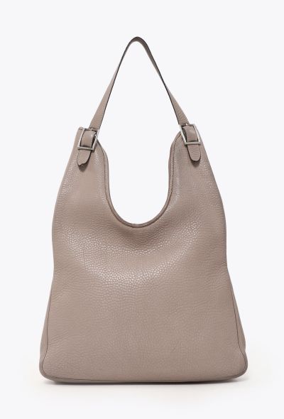 Hermès Gris Tourterelle Taurillon Clémence Massai PM - 1