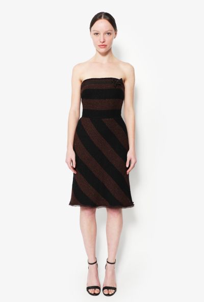                             F/W 2000 Striped Wool Dress - 1