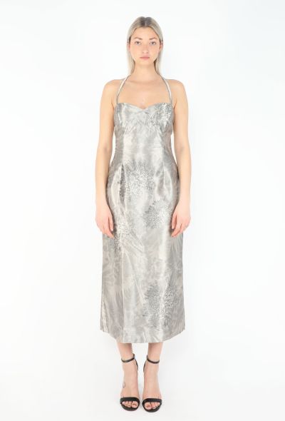 Chloé 2001 Iridescent Silk Halter Dress - 1