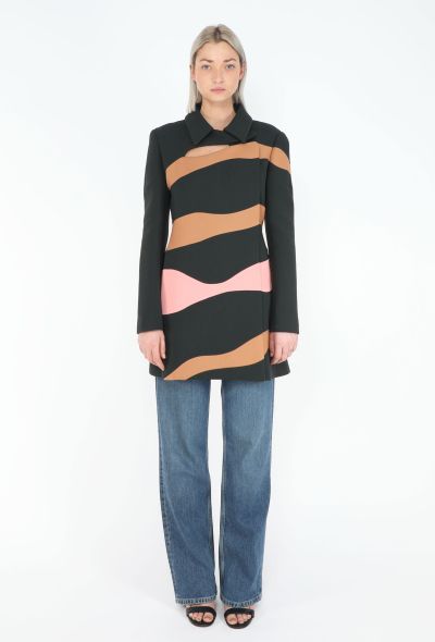 Dior F/W 2015 Abstract Mod Coat - 1