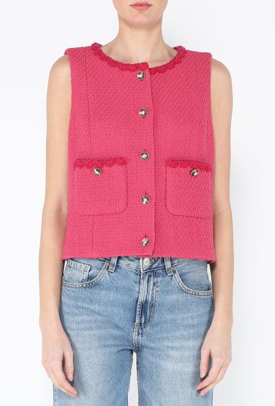 Chanel Pre-Fall 2024 Tweed Braided Trim Vest - 1