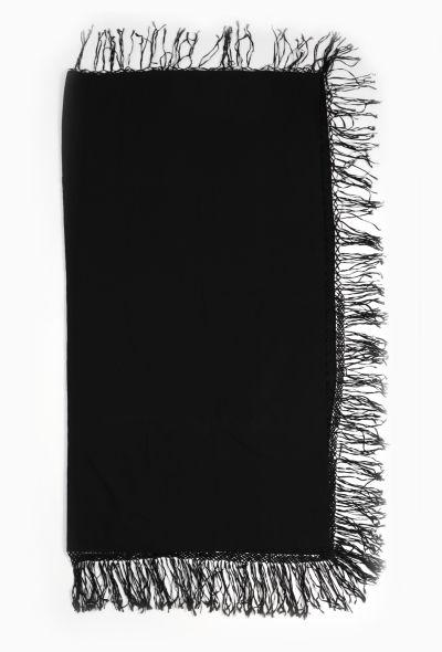 Netted Fringe Trim Shawl - 1 Netted Fringe Trim Shawl - 1