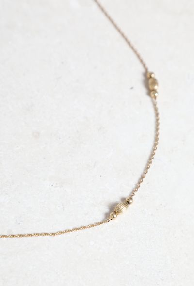 Vintage Fine Jewelry 18k Yellow Gold Delicate Necklace - 2 Vintage Fine Jewelry 18k Yellow Gold Delicate Necklace - 2