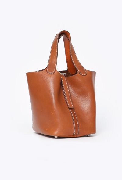 Hermès Rare 2006 Natural Barenia Picotin 18 - 2