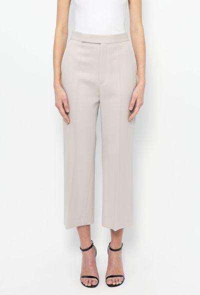 Céline Cropped Twill Trousers - 2