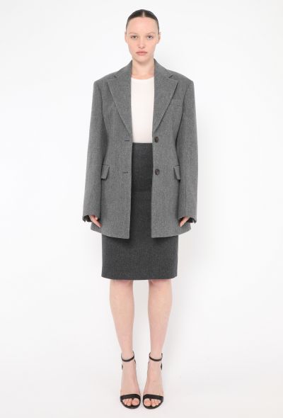 Miu Miu F/W 2024 Felted Emblem Skirt - 1 Miu Miu F/W 2024 Felted Emblem Skirt - 1