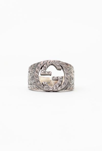 Gucci 2020 Arabesque Sterling Signet Ring - 1 Gucci 2020 Arabesque Sterling Signet Ring - 1