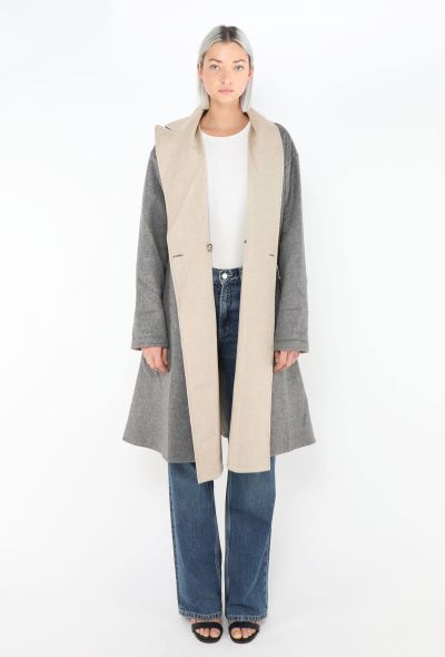 Hermès Asymmetrical Notched Cashmere Coat - 2