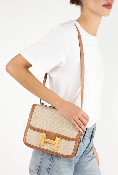 Hermès Vintage Toile & Gold Box Constance 23 - 2