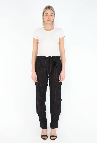 Balenciaga Iconic Spring 2002 Pinstripe Cargo Pants - 1
