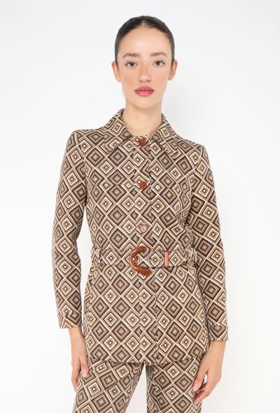 Prada ICONIC F/W 1996 Geometric Belted Ensemble - 1 Prada ICONIC F/W 1996 Geometric Belted Ensemble - 1