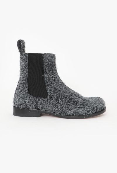 Loewe F/W 2023 Fuzzy Chelsea Boots - 1 Loewe F/W 2023 Fuzzy Chelsea Boots - 1