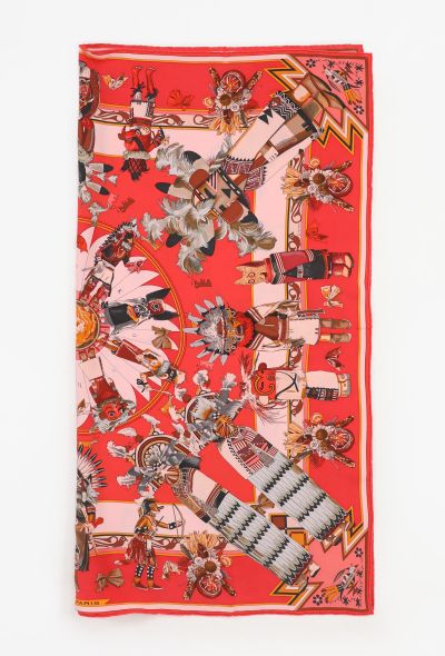 Hermès Vintage 'Kachinas' 90cm Silk Carré - 2