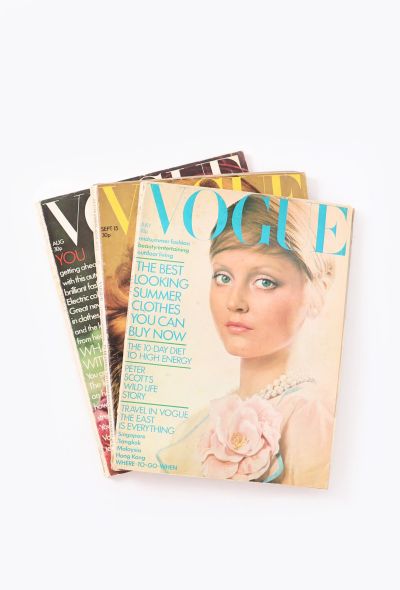 VOGUE UK 1972 David Bailey Issue Trio - 1 VOGUE UK 1972 David Bailey Issue Trio - 1