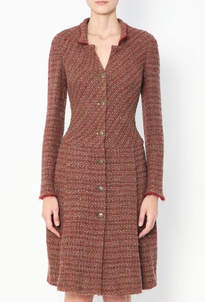 Chanel 1998 Pleated Tweed 'CC' Dress - 2