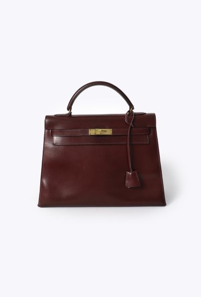 Hermès Vintage 1954 Rouge H Box Kelly Sellier 32 - 1