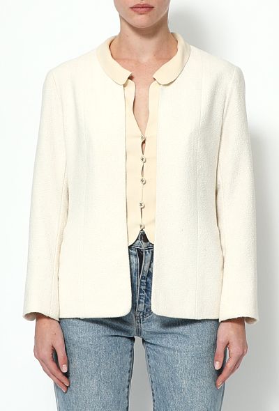 Chanel S/S 1998 Bouclé Silk 'CC' Jacket - 1