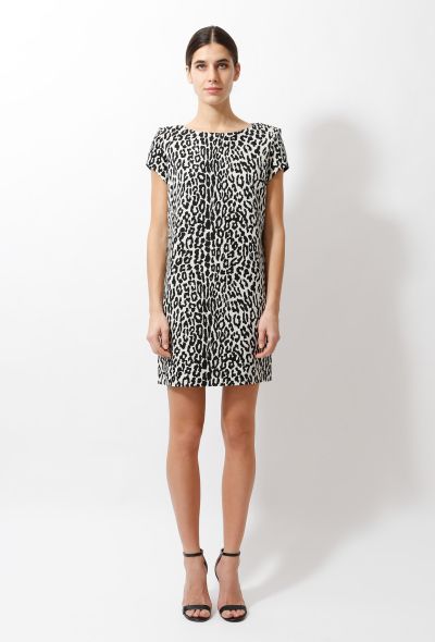                                         2015 Leopard Print Shift Dress -1