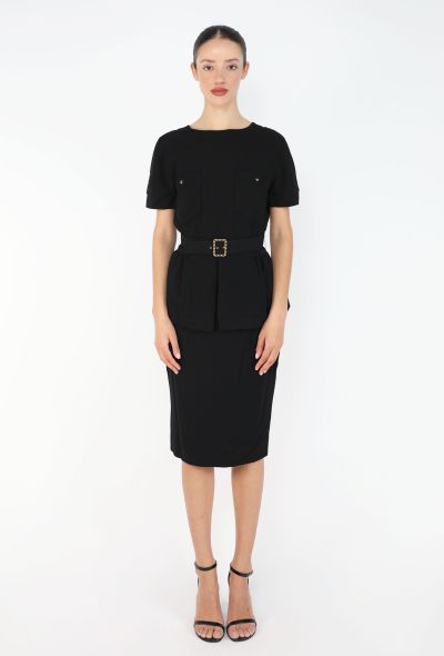 Chanel Belted Peplum Skirt Ensemble, 1995 - 1