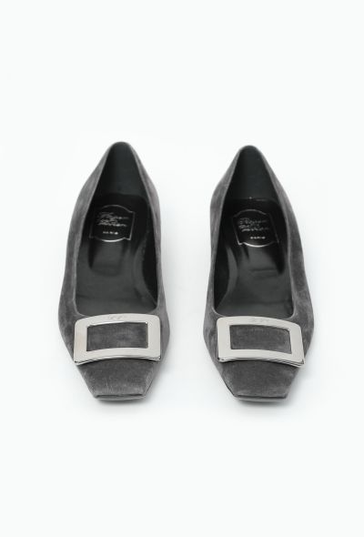 Roger Vivier Suede Trompette Ballerinas - 2 Roger Vivier Suede Trompette Ballerinas - 2