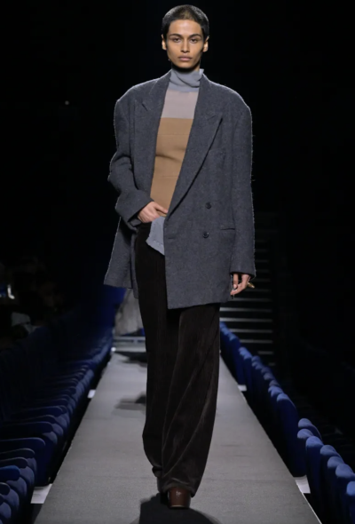 Dries Van Noten F/W 2023 Pantery Velvet Trousers - 2